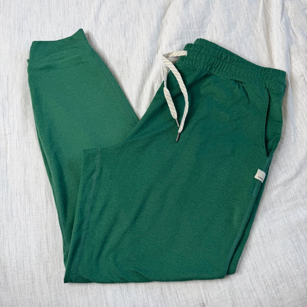 Vuori Women's Large Green Performance Jogger VW303 Heathered Athletic Pant
